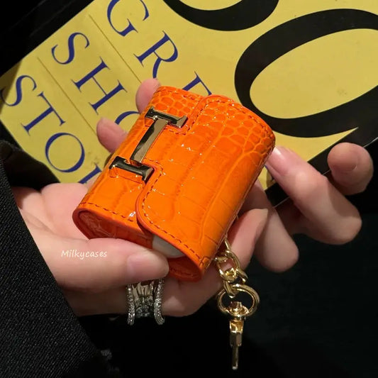 AirPods Case Inspired by Constance Bag Croc Embossed