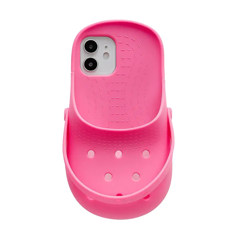 Crocs Phone Case for iPhone with Handle Loop and Storage Pocket Pink / iPhone 14 pro max Crocs Phone Case for iPhone with Handle Loop and Storage Pocket Pink / iPhone 14 pro max