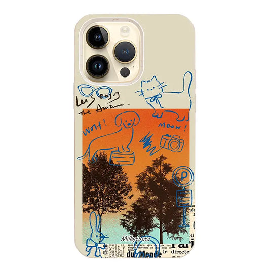 compostable iphone case - milkycases - Lazy Notes iPhone Case