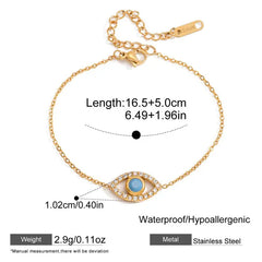 Aqua Glow Bracelet Stack