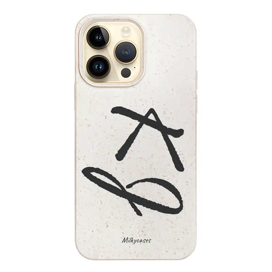 Big Initials Personalised Compostable iPhone Case - custom iphone case