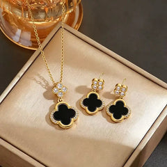 Black Clover Gold Jewelry Set / Milkyscoops