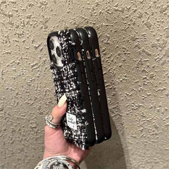 Black and White Plush iPhone Case