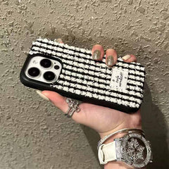 Black and White Plush iPhone Case