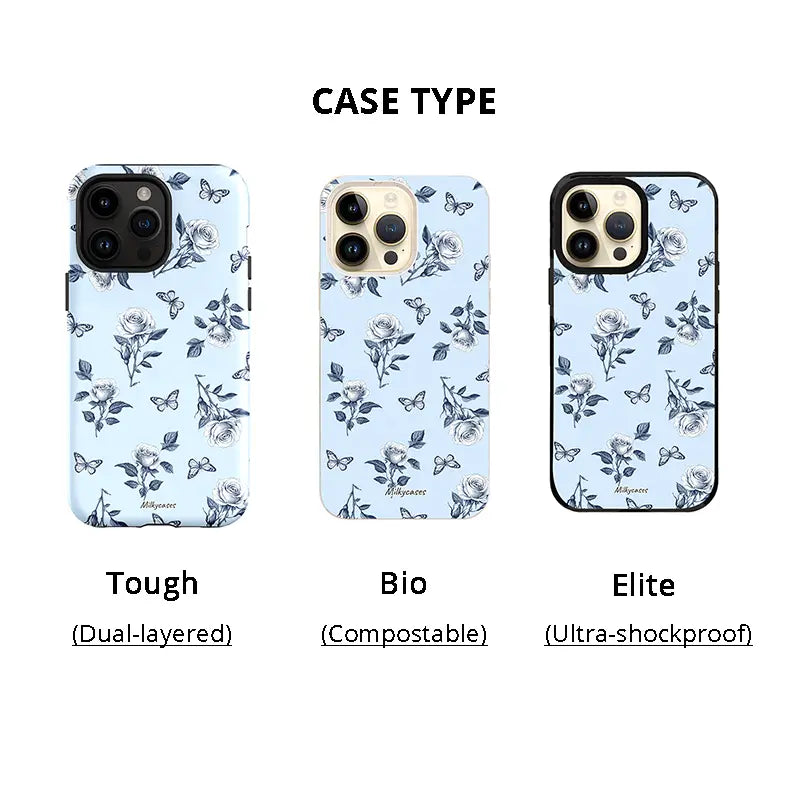 Blue Blossom iPhone Case - milkycases iphone case - 1 case type