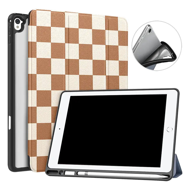 Brownstone Check iPad Case