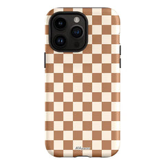 Brownstone Check iPhone Case - milkycases2 - tough iphone case