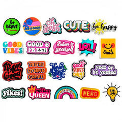 Bundle / Black Crocs iPhone Case & Power Sayings Hole Charms