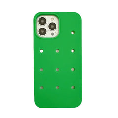 Bundle / Green Crocs iPhone Case & Sunny Bloom Hole Charms