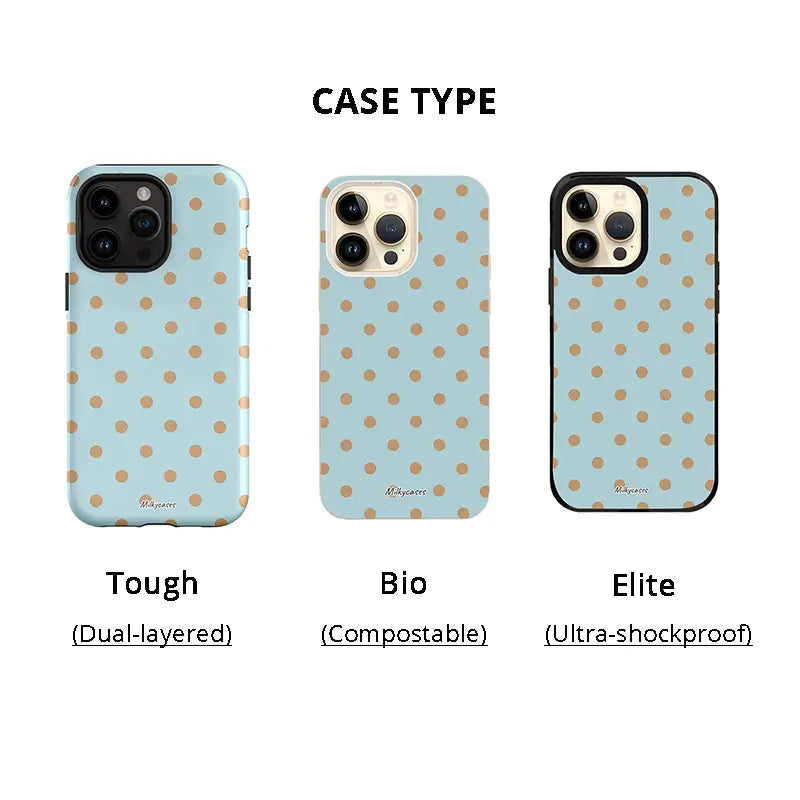 Caramel Breeze iPhone Case - polka dot - milkycases iphone case - 1 case type