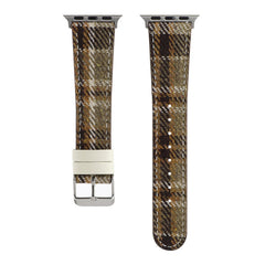 Checkered Pattern Fabric Apple Watch Bands