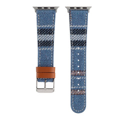 Checkered Pattern Fabric Apple Watch Bands