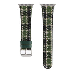 Checkered Pattern Fabric Apple Watch Bands