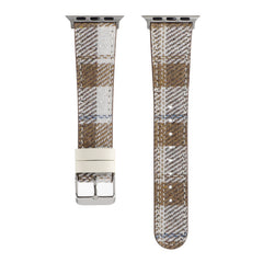 Checkered Pattern Fabric Apple Watch Bands