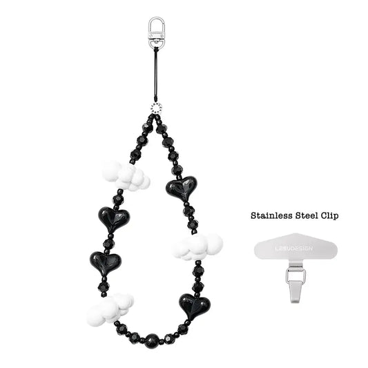 Cloud Pop Beaded Phone Charm | Beaded Phone Strap