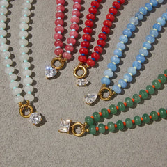 Color Story Gem Beaded Necklace