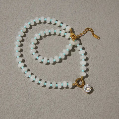 Color Story Gem Beaded Necklace