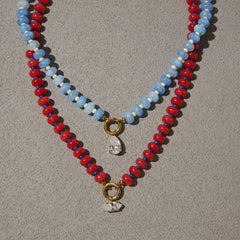 Color Story Gem Beaded Necklace