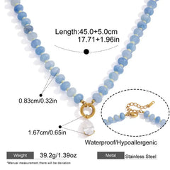 Color Story Gem Beaded Necklace
