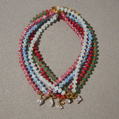 Color Story Gem Beaded Necklace