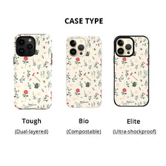 Cottage Blooms iPhone Case - milkycases iphone case - 1 case type