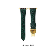 Crocodile Embossed Eco-Leather  Apple Watch Bands - milkycases