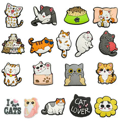 Cute Kitten Hole Charms for Crocs iPhone Case