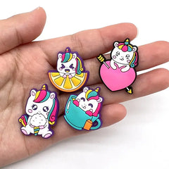 Cute Unicorn Hole Charms for Crocs iPhone Case
