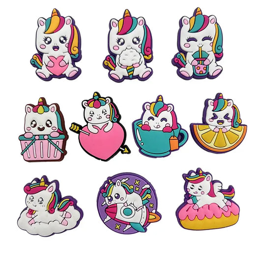 Cute Unicorn Hole Charms for Crocs iPhone Case