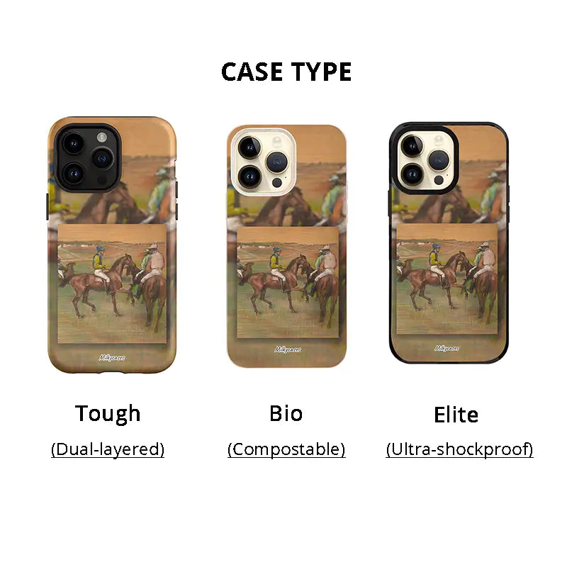 Edgar Degas's Race Horses iPhone Case - milkycases iphone case -1 case type