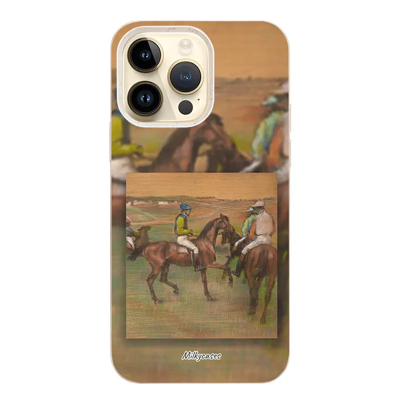 Edgar Degas's Race Horses iPhone Case - milkycases iphone case -compostable iphone case