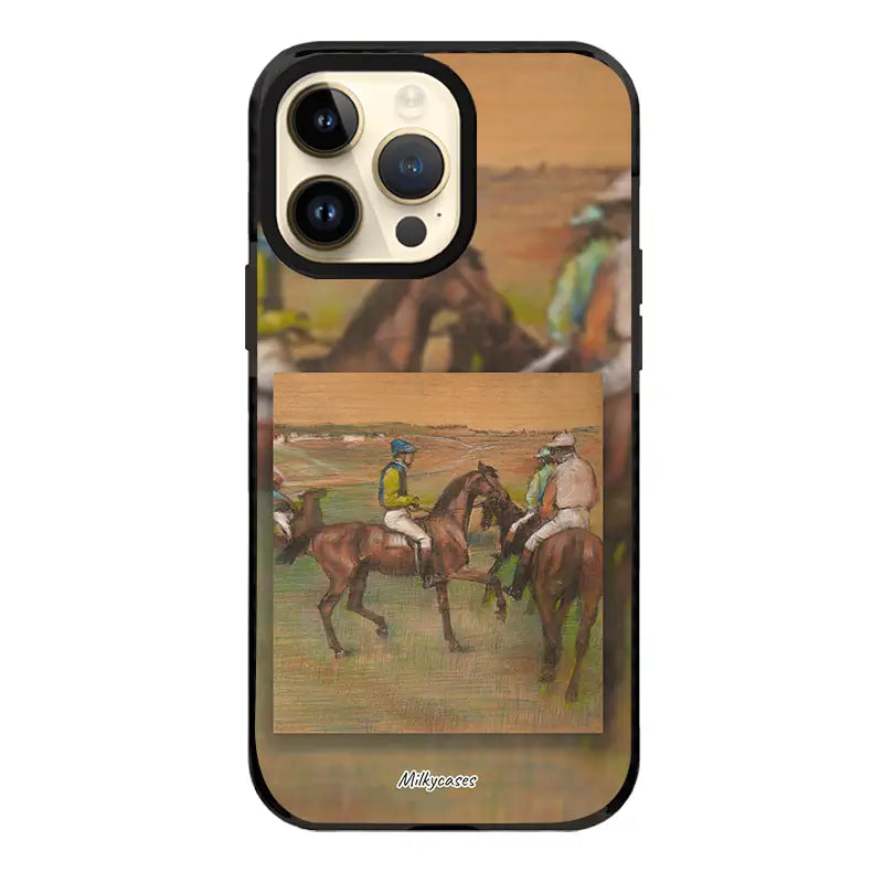 Edgar Degas's Race Horses iPhone Case - milkycases iphone case - elite iphone case 