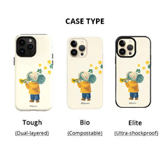 Elephant Melody iPhone Case - milkycases iphone case - wild grassland - 1 case type