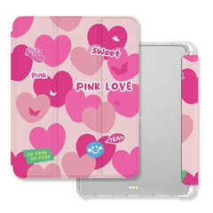 Fancy Pink Heart iPad Case