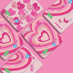 Fancy Pink Heart iPad Case