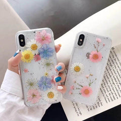 Floral Glimmer iPhone Case - milkycases 