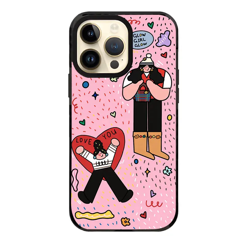 Glow Girl iPhone Case - Hand-Painted iPhone Cases - milkycases iphone case - elite iphone case