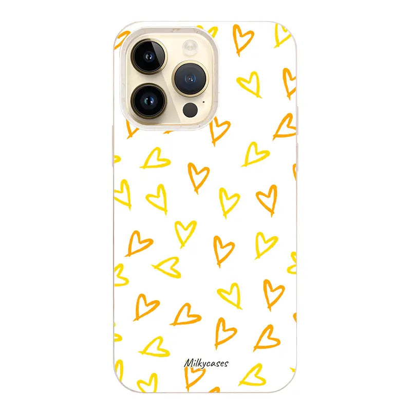 Golden Heart iPhone Case - milkycases iphone case- compostable iphone case