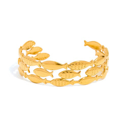 Golden Tide Fish Cuff