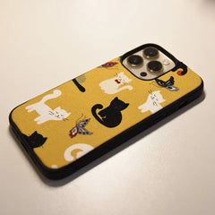 Handmade Feline Meadow iPhone Case - milkycases iphone case - limited handmade1