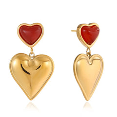 Heart to Heart Drop Earrings