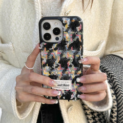 Houndstooth Tweed in Contrasting Colors iPhone Case