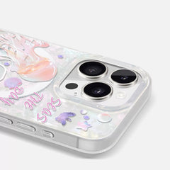 Jellyfish Mother of Pearl iPhone Case-MagSafe-shell pattern iphone case-milkycases-iphone case store