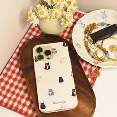 Kitten Nook iPhone Case - milkycases iphone case - compostable iphone case
