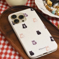 Kitten Nook iPhone Case - milkycases iphone case - compostable iphone case