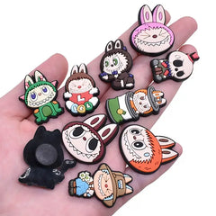 Labubu Crocs Hole Case Charms - milkycases - DIY phone case, Crocs phone case, Crocs iphone case, Phone case with charms, Jibbitz phone case, Phone case for plug-in charms, Fidget phone case.