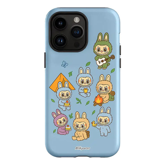 Labubu Inspired Forest Playtime iPhone Case - labubu phone case - milkycases