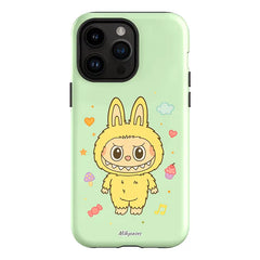 Labubu Inspired Yellow Mood iPhone Case - labubu phone case - milkycases