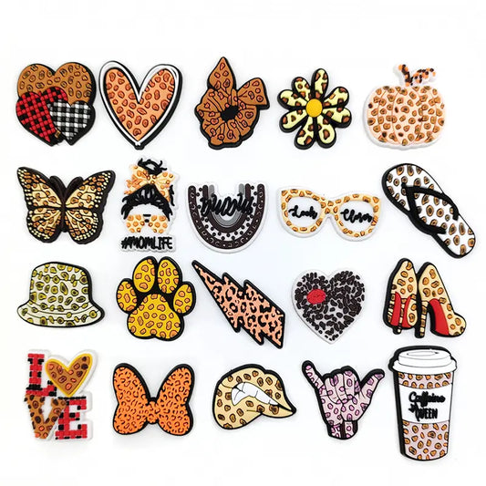 Leopard Chic Jibbitz for Crocs iPhone Case