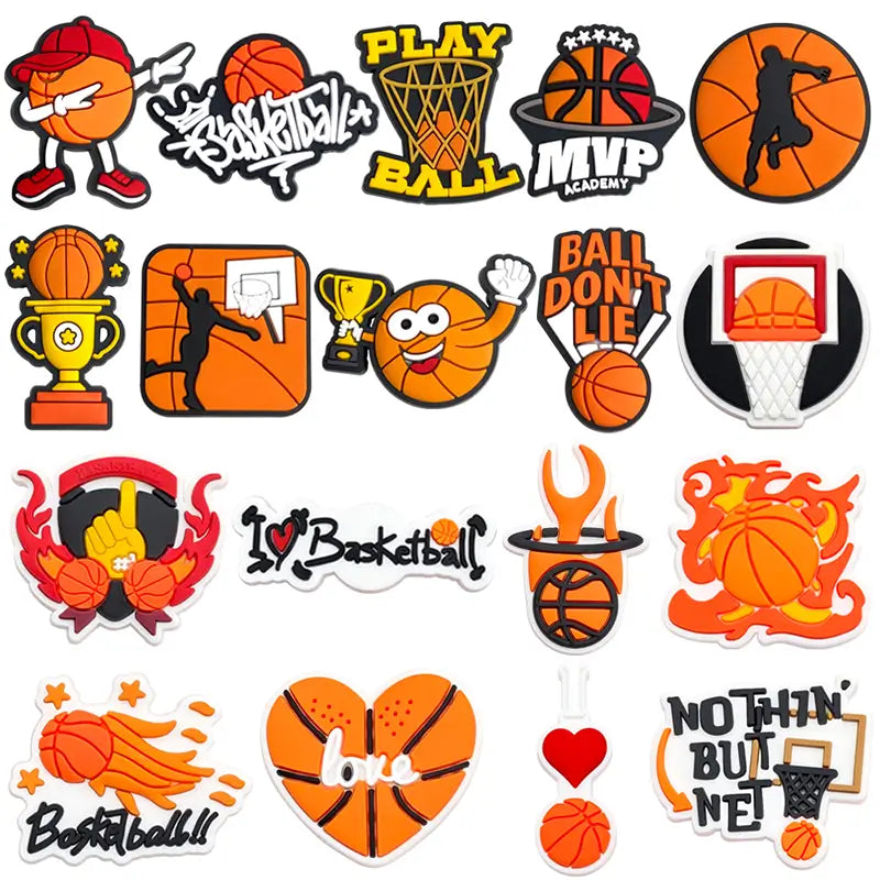 Love Basketball Hole Charms for Crocs iPhone Case